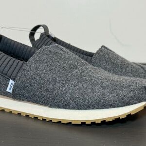 Tom’s Alpargata Resident Slip On Shoes - Felt - Dark Grey - Size 5